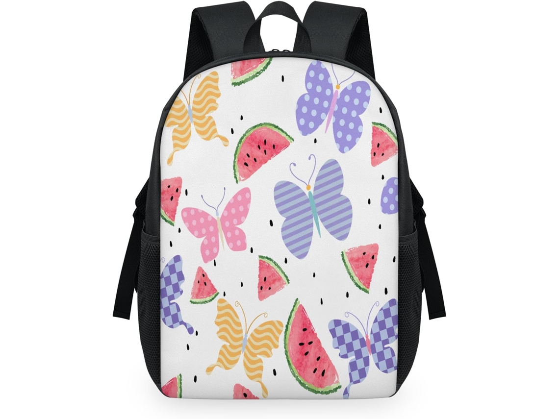 Mochila Tropicallife Para Niños Niñas Hombres Mujeres Estampado Mariposas Sandías Multiusos Mochila Escolar
