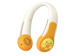 Ventilador De Cuello Portátil Recargable Por Usb, Silencioso, Con Diseño De Dibujos Animados, Antitorsión, Para Niños Y Adultos.