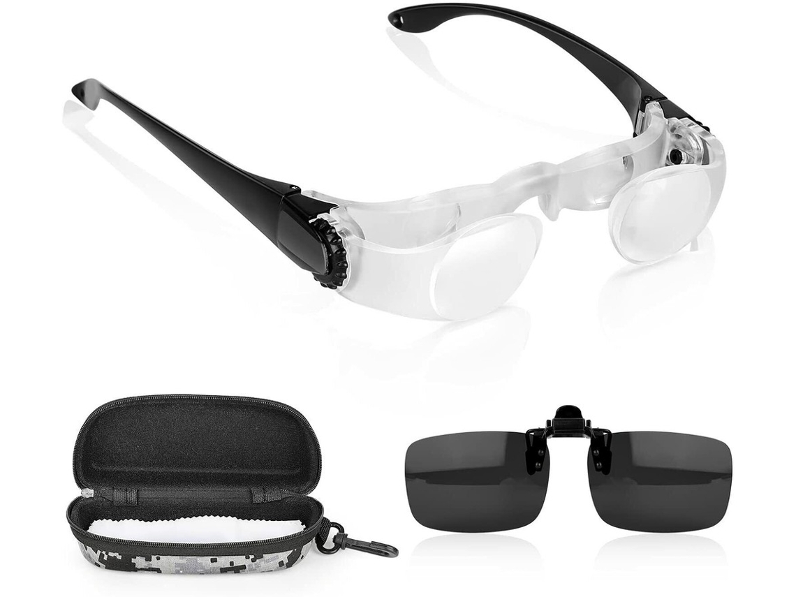 Gafas Binoculares Profesionales Manos Libres 4x Para Pesca Deporte Conciertos Y Tv (negro)