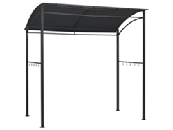 Cenador de barbacoa VIDAXL Antracita Acero (215x150x220 cm)