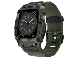 Correa para Apple Watch de 42/44/45 mm, camuflaje verde XIAOMOYU