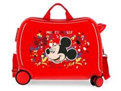 Maleta de Viaje para Niños DISNEY Mickey Andador Colour Mayhem Rojo (50x38x20cm - 34L)