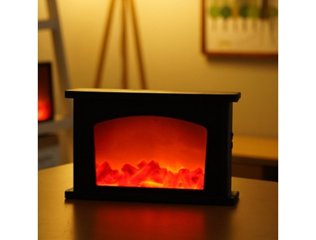 Adorno de Navidad Led Chimenea Creativa Lámpara Llama Decoración Adorno