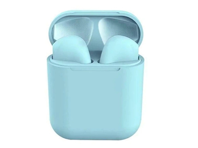 Auriculares Bluetooth True Wireless QIANAO Touch I12 (In Ear - Micrófono - Azul)