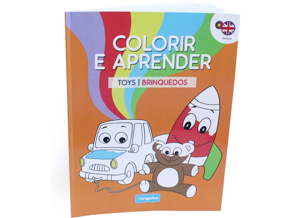 Libro Colorir e Aprender - Toys / Brinquedos de Europrice (Portugués)