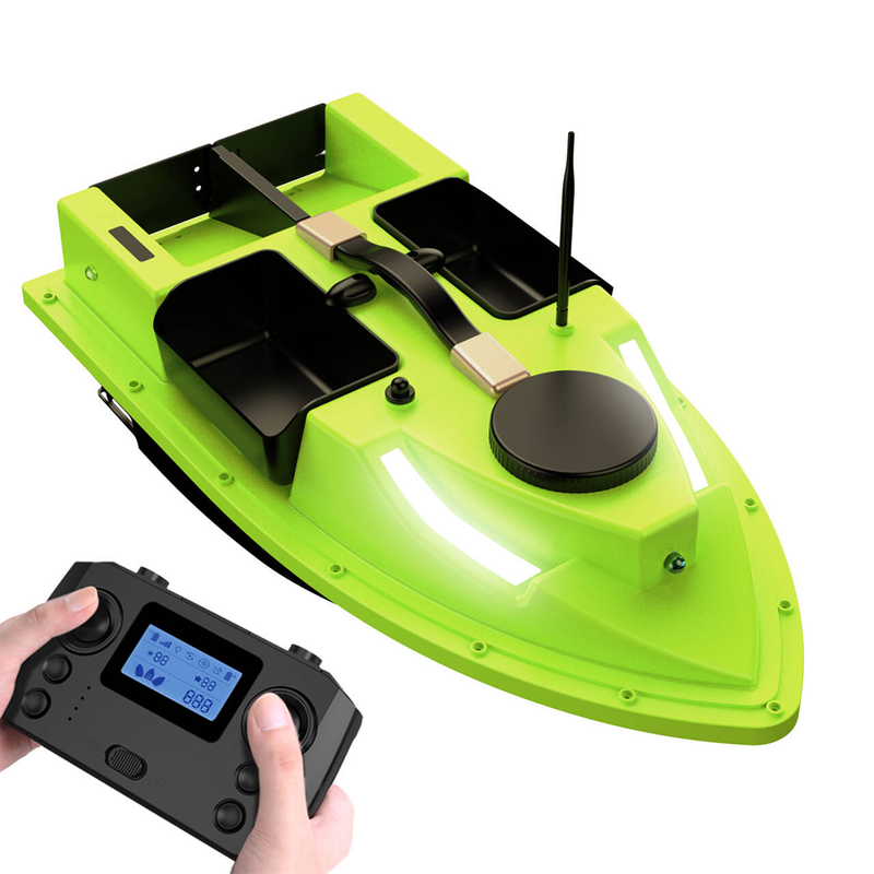 Barco cebo GPS Lokeevan D19, 4 contenedores, 2 kg de carga, 12 000 mAh, alcance de 500 m