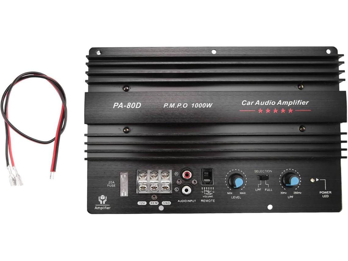 Amplificador De Audio Para Automóvil Pa-80d De Alto Rendimiento, 12 V, 1000 W.