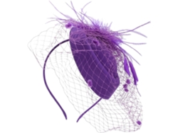 Elegante Chapéu Fascinator Feminino Com Penas, Para Casamentos E Banquetes, Com Presilha E Faixa De Cabelo.