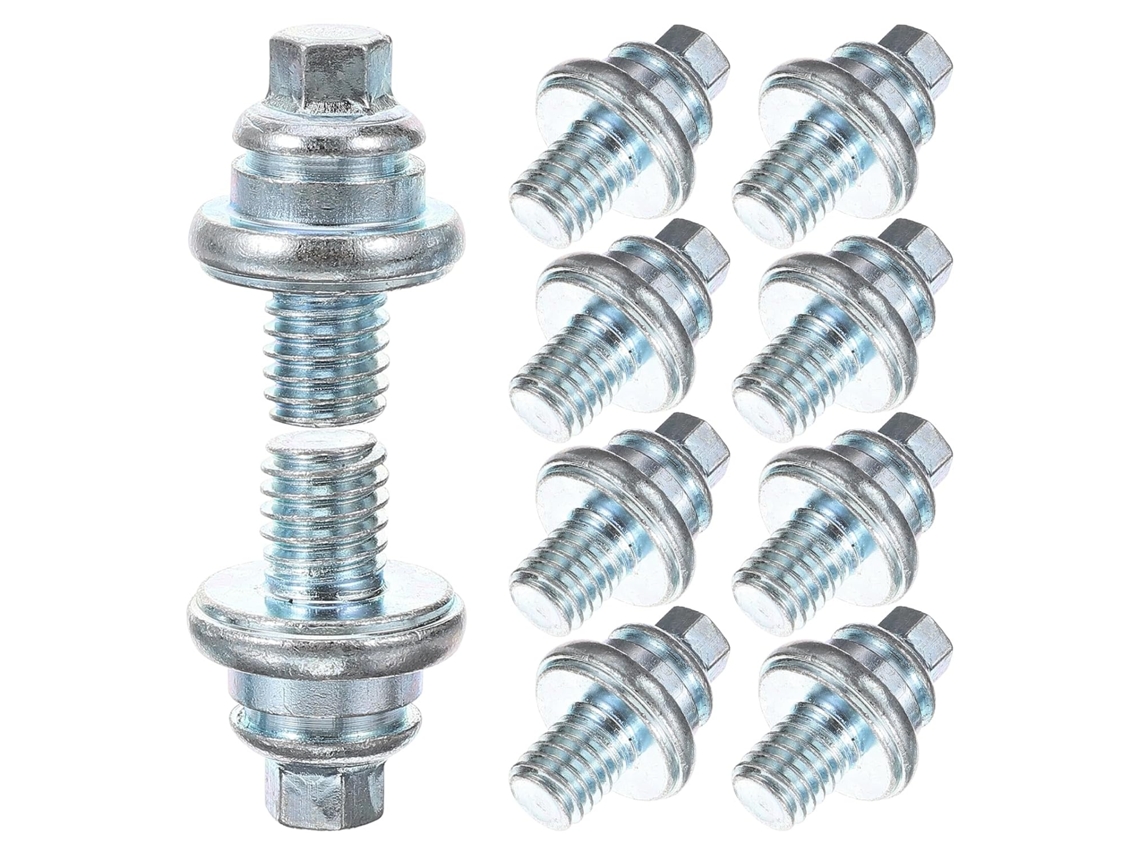 Juego De 10 Tornillos Hexagonales Metálicos Para Terminales De Batería De Coche, Kit Reforzado.