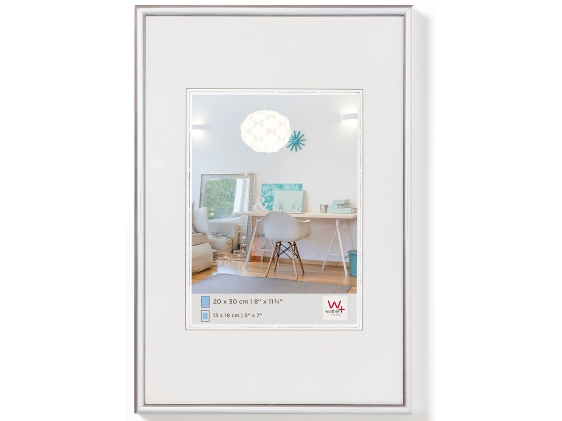 Marco de fotos New Lifestyle plateado 50x60 cm WALTHER DESIGN