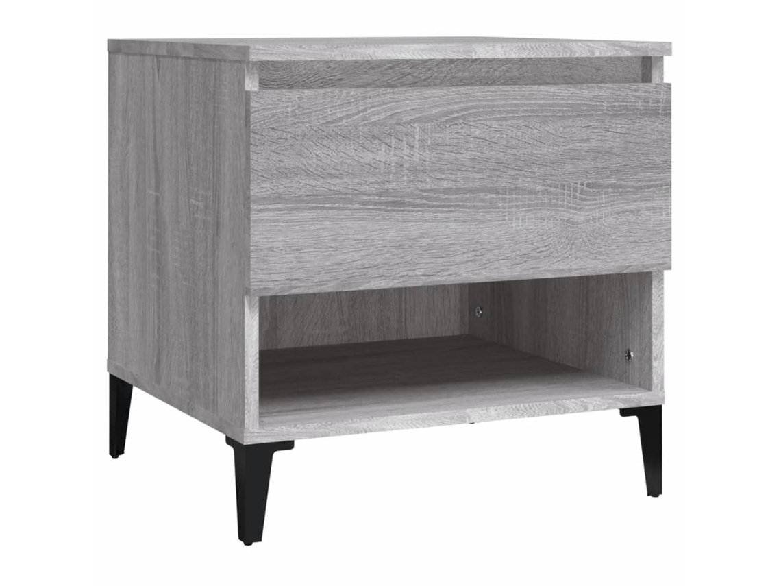 Maison Exclusive - Mesa Auxiliar De Madera Contrachapada Gris Sonoma 50x46x50 Cm