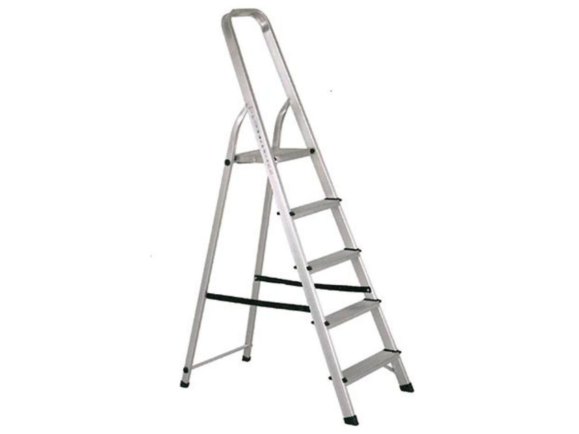 Escalera aluminio 5 peldaños hogar en131