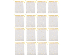 Bolsas Transparentes Cordón Ligeras Duraderas Estampado Margaritas Proteger Organizar Objetos Pequeños Paquete