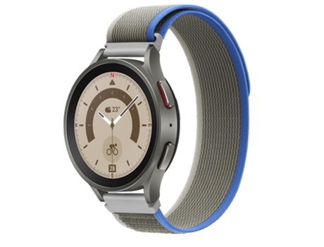 Correa de reloj inteligente de nailon con bucle universal de 20 mm (gris azul)