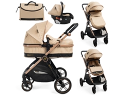 Cochecito Trio 3 en 1 - 0-22 kg BEBELISSIMO - Iris - beige