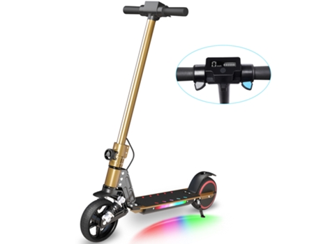 Patinete Eléctrico NEI-WAI S5 Ouro Para Niños (Velocidad Máxima: 14 Km/h - Autonomía: 8 Km - Plegable)