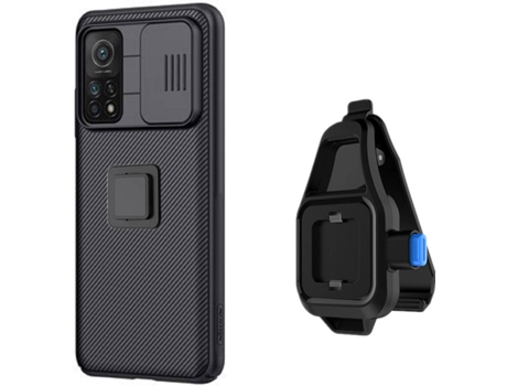 Funda Xiaomi Mi 10T Camshield con Soporte para la Cintura Negro