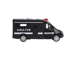 Vehículo de juguete infantil 2026, modelo de coche de aleación con 4 puertas que se abren, luz de marcha atrás y sonido, ideal para niños y niñas. Vehículo policial especial.