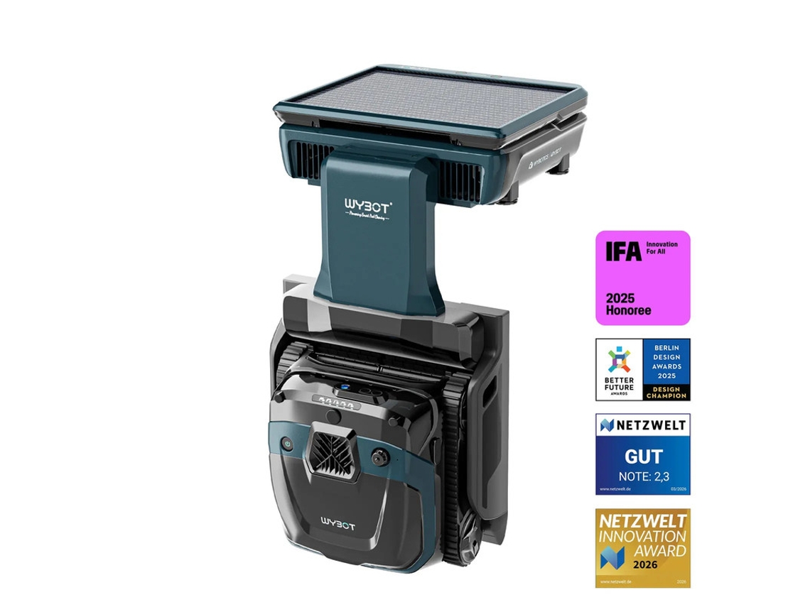 Wybot S3 Aspirador De Piscina Sem Fios-mapeamento 3d-estação De Autolimpeza Automática-solar-180min-robot De Piscina-controlo App-premiado-novo 2026