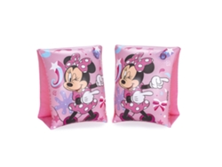 Manguitos Hinchables para Niños de 3 a 6 Años BESTWAY 17X12 Cm Diseño de Minnie Mouse Doble Cámara de Aire