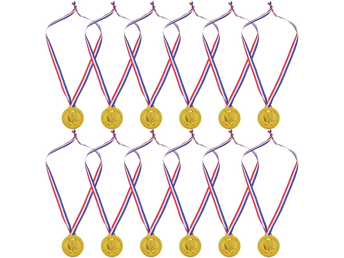 50 medallas deportivas para fútbol, aleación de metal.