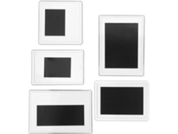 Juego 5 Marcos Fotos Magnéticos Transparentes Refrigerador Diferentes Tamaños 65x65 98x67 86x61 77x52 95x70