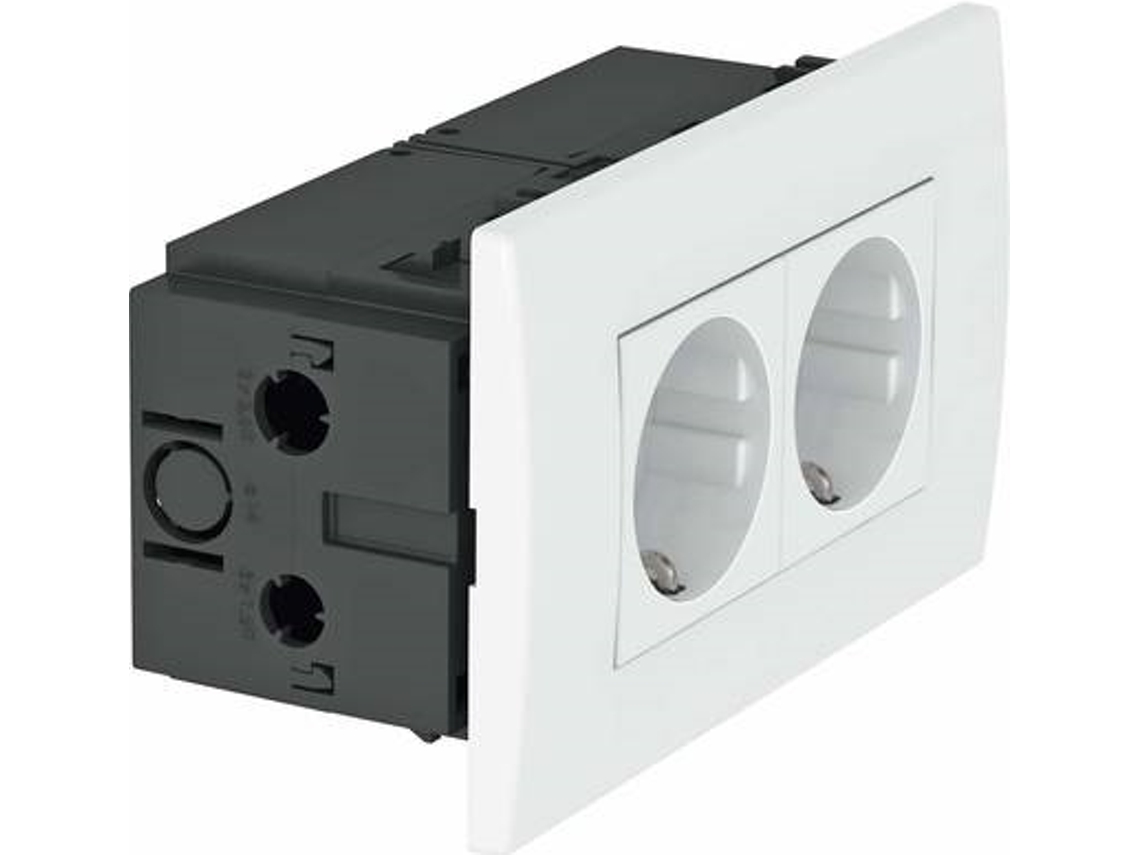 Unidad de enchufe Vertr de 2 vías 84x140x59mm Rt Sde Obo Bettermann (6119409)