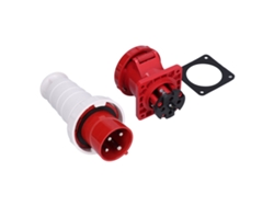 Conector de alimentación industrial impermeable trifásico de 4 pines, 380/415 V, 63 A, 3 PE