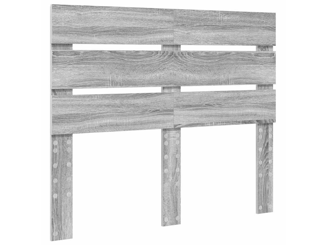 Maison Exclusive - Cabecero Con Cabecera Gris Sonoma 135 Cm Madera De Ingeniería