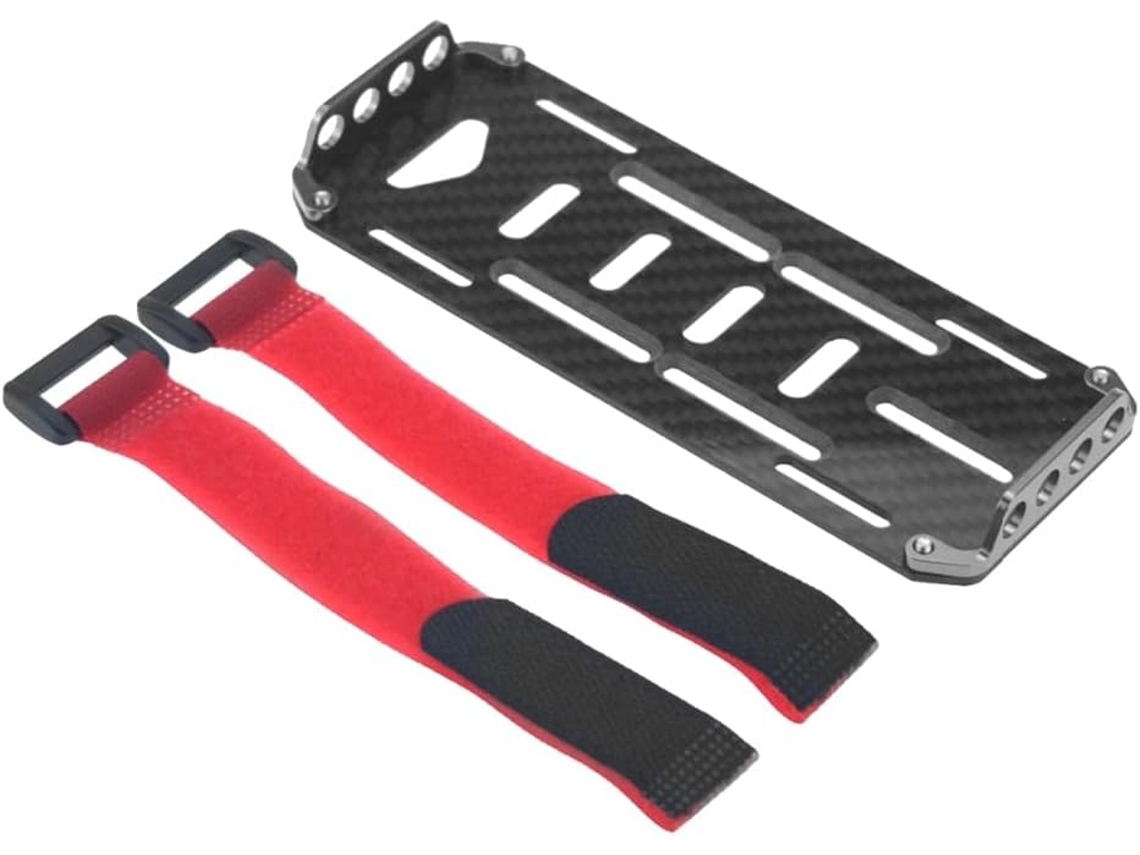 Placa De Fibra Para Batería Para Coche Rc Crawler A Escala 1/10, Modelo Scx10, Pieza De Juguete