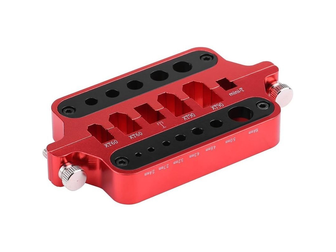 Herramienta multifuncional de aluminio para soldar y fijar conectores RC XT60 XT90 T Banana