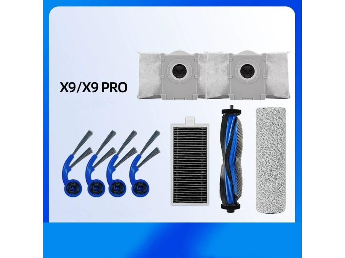 Kit Repuesto Adaptable Para Ecovacs X9/x9pro, Alto Rendimiento, 9 Accesorios Multiuso Para Limpieza Completa En Hogares Residenciales