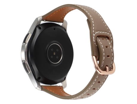 Correa de piel auténtica para Samsung Galaxy Watch 5 Pro/Watch4 - gris pardo