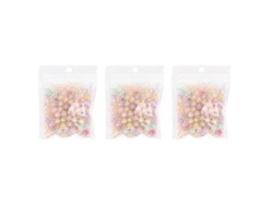 300 Cuentas Acrílicas Transparentes De 8 Mm Para Pulseras Y Joyas Diy.