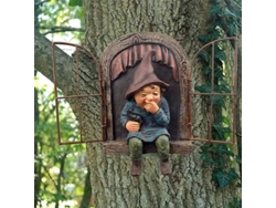 Decoración única, arte de jardín con aspecto de peeker, hecha de resina de alta calidad, estatuas para exteriores con una artesanía exquisita, fácil de instalar.