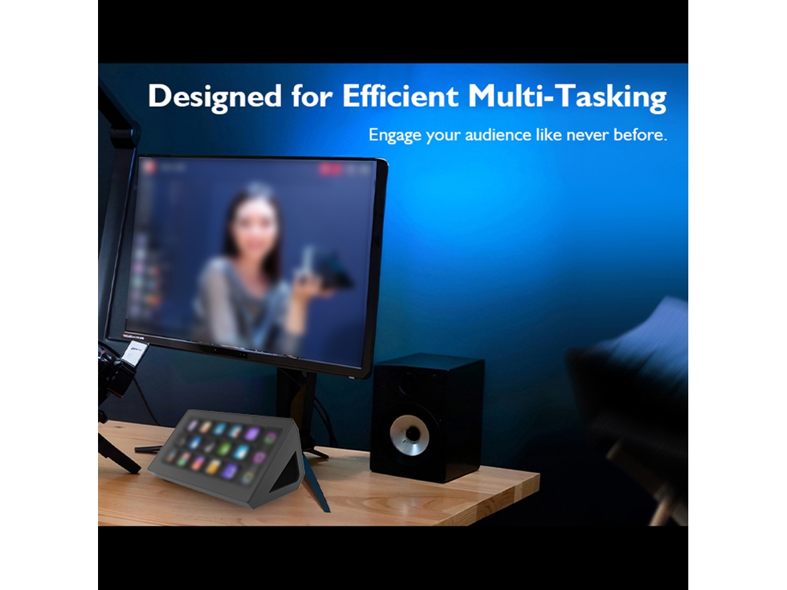 Controlador De Estudio Stream Deck All-in-one Con 15 Teclas Macro Para Transmisión En Vivo Pc Mac