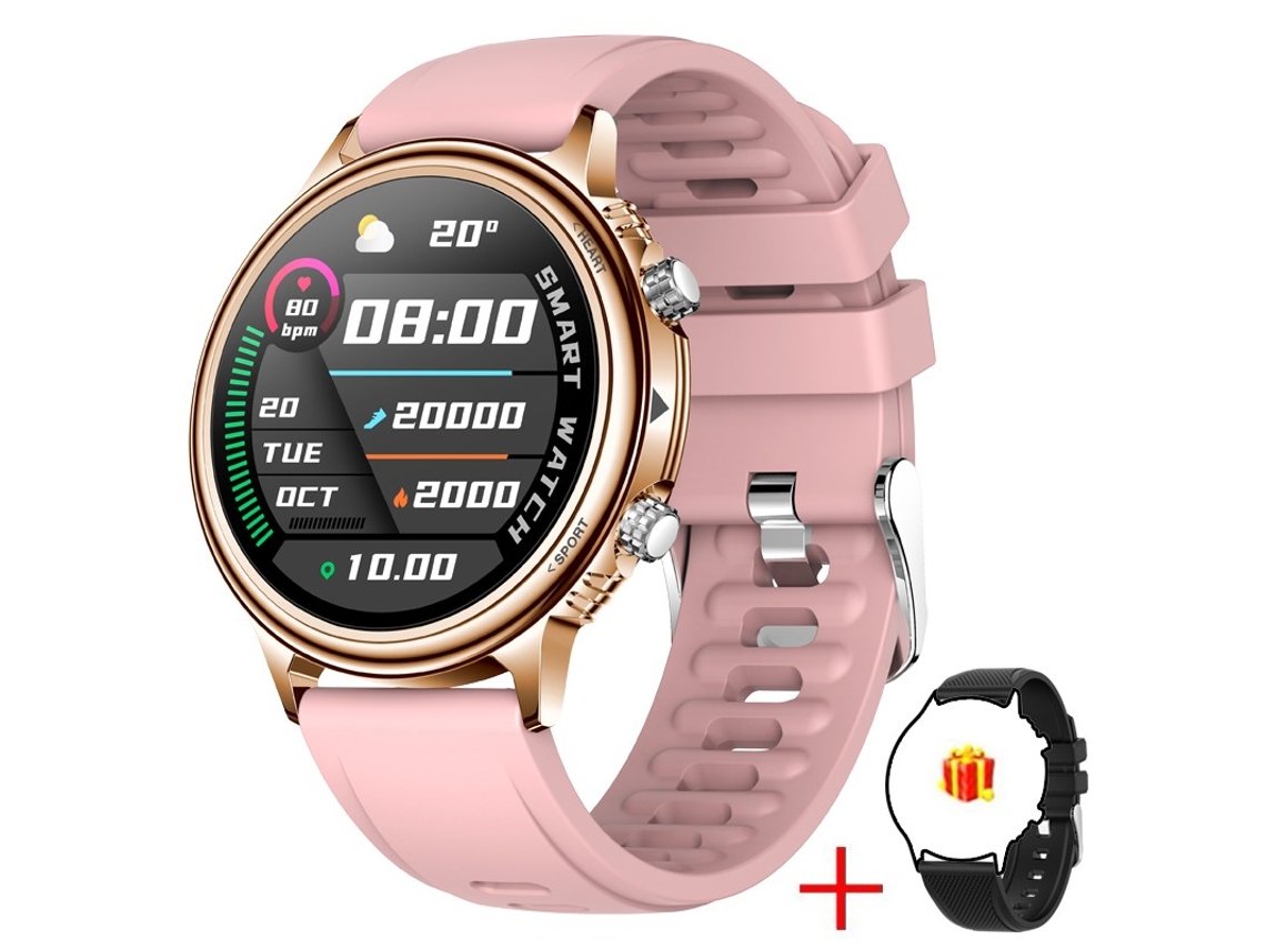 Smartwatch, compatible con teléfonos Android e iOS, resistente al agua, con llamadas Bluetooth.