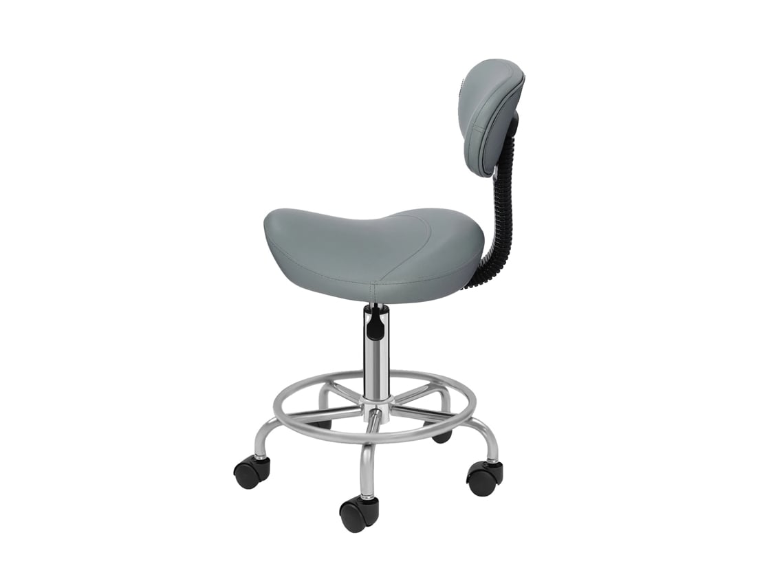 Silla de salón, altura ajustable, rotación de 360°, gris OEM