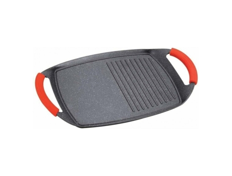 Plancha Asador Efecto Piedra Inducción Fuego Vitro Revestimiento Antiadherente Inducción 47Cm Royalty Line ROYALTYLINE