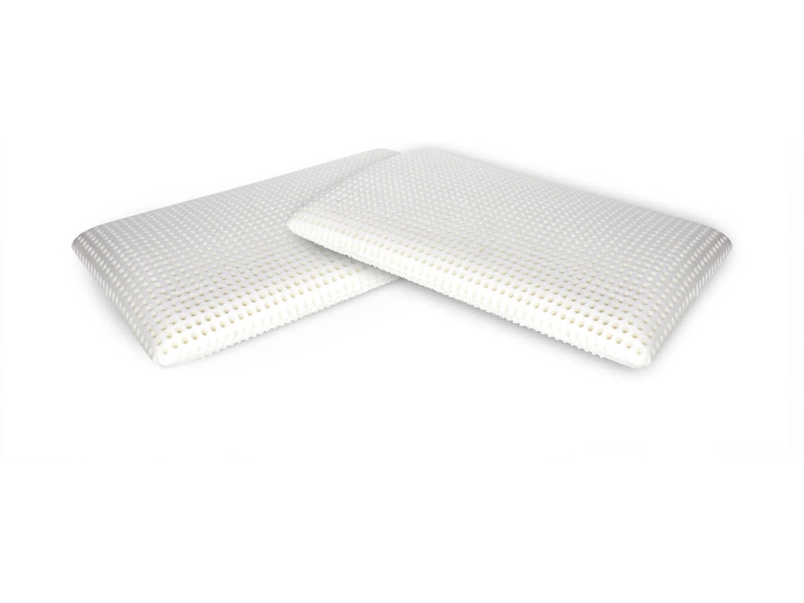 Juego de 2 Almohadas DMORA Brathable (Blanco - 70x39x10 cm)