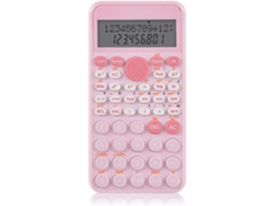 Calculadora científica Eifson Standard de 2 líneas, ideal para estudiantes de primaria y secundaria (rosa)