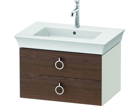 DURAVIT Tulip blanco, mueble de baño colgado en la pared, ancho 684 x fondo 458mm, con 2 cajones, con tirador, WT43510