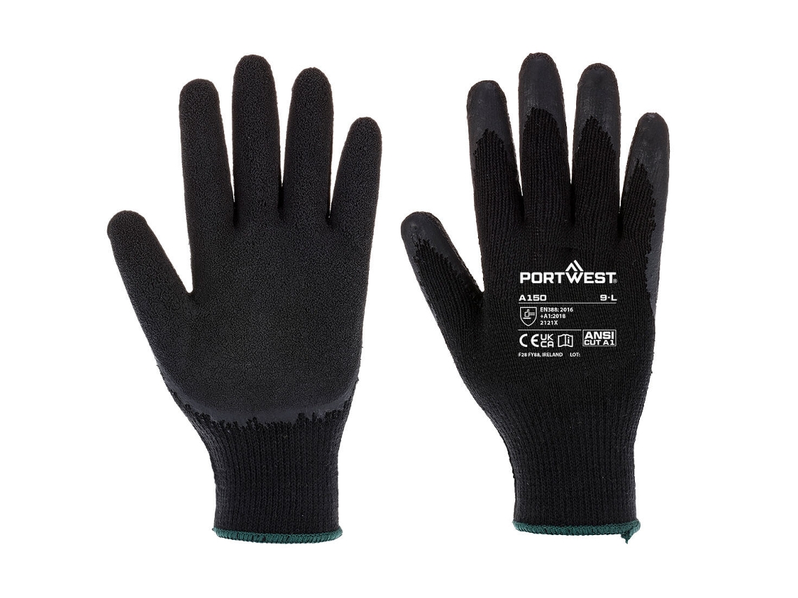 Guante de látex Classic Grip / Naranja / M Portwest