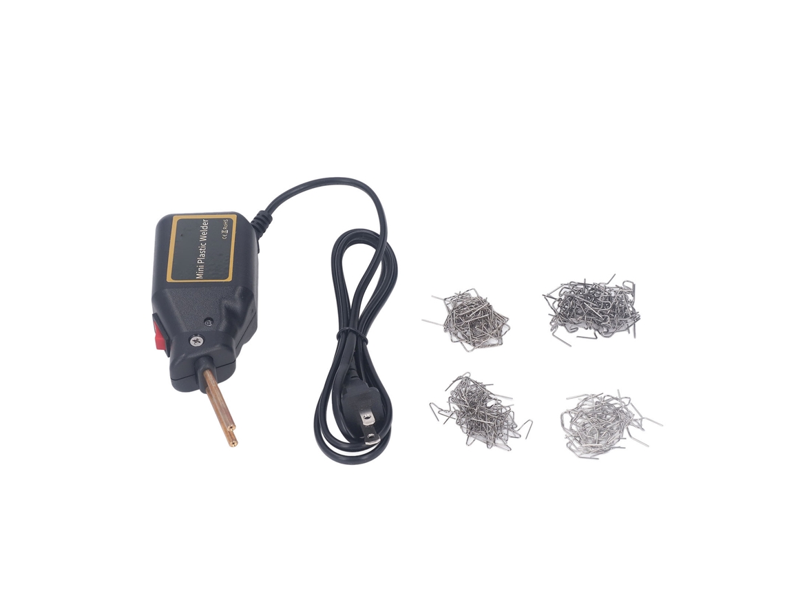 Kit De Soldadura De Plástico Pequeño Y Portátil Con Pinza Caliente Para Reparación De Parachoques.