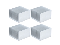 4 Piezas Aletas De Enfriamiento Heatsink Aluminio 60x60x39mm Para Electrónica Cpu Módulo Sin Adhesivo