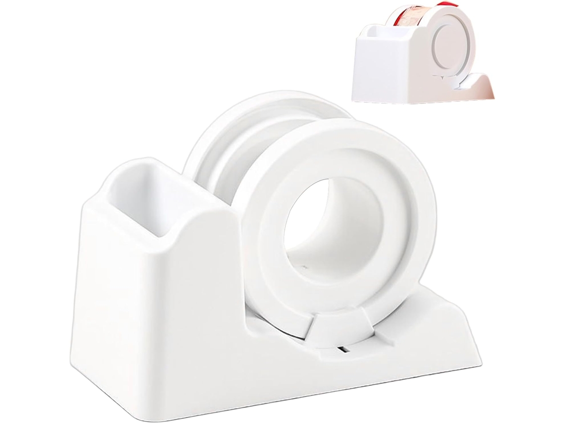 Dispensador de cinta adhesiva con base autoadhesiva a prueba de manipulaciones y base antideslizante - Accesorio de escritorio versátil - Vayotoy