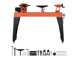 Torno vertical para carpintería de 1100 W Succebuy, banco de trabajo de 406 x 1020 mm