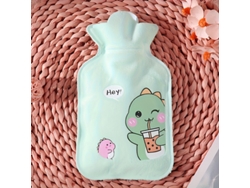 Bonita Bolsa De Agua Caliente De Peluche Con Estampado De Dibujos Animados (350 Ml) - Fabricada En Pvc, Calentador Manual Para El Vientre, N