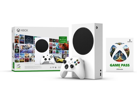 Consola Xbox Series S (512 GB) + Game Pass Ultimate 3 Meses (Formato Digital)