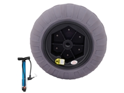 Rueda inflable Succebuy de 40,6 cm y TPU, 176 lb, con neumáticos Globe Wheel
